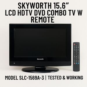 SkyWorth Portable Black LCD TV with Remote